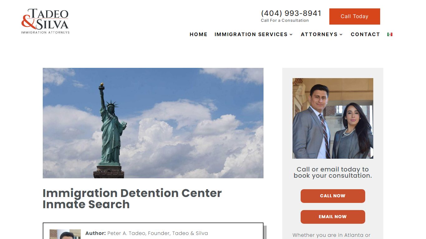 Immigration Detention Center Inmate Search - Tadeo & Silva Immigration ...